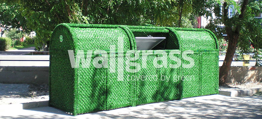grass privacy fence